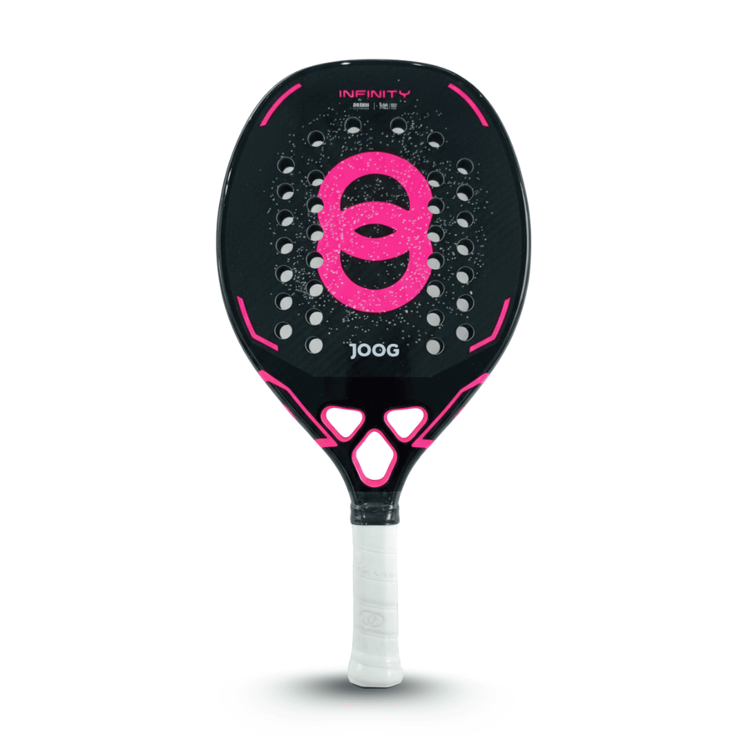 Raquete de Beach Tennis Joog Infinity 3K Pro Full Carbon Preto/Rosa