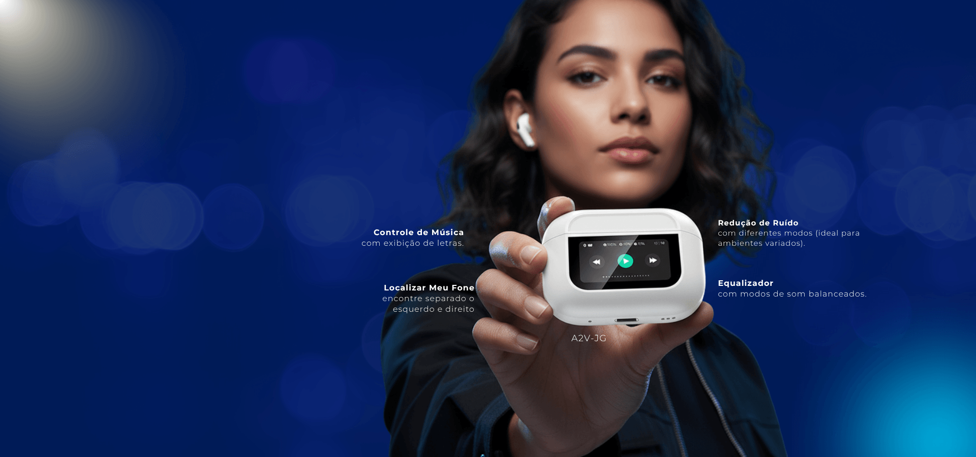 Fone de ouvido Joog Air2 Vision