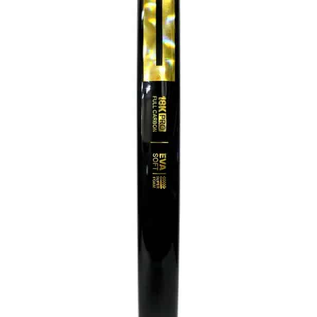 Raquete de Beach Tennis Joog Supreme 18K Pro Full Carbon EVA Soft Preto/Dourado