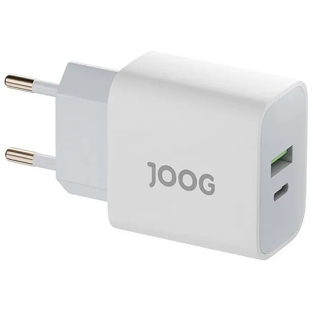 Carregador de Parede Joog PD30W-JG 30W USB-A + USB-C Anatel