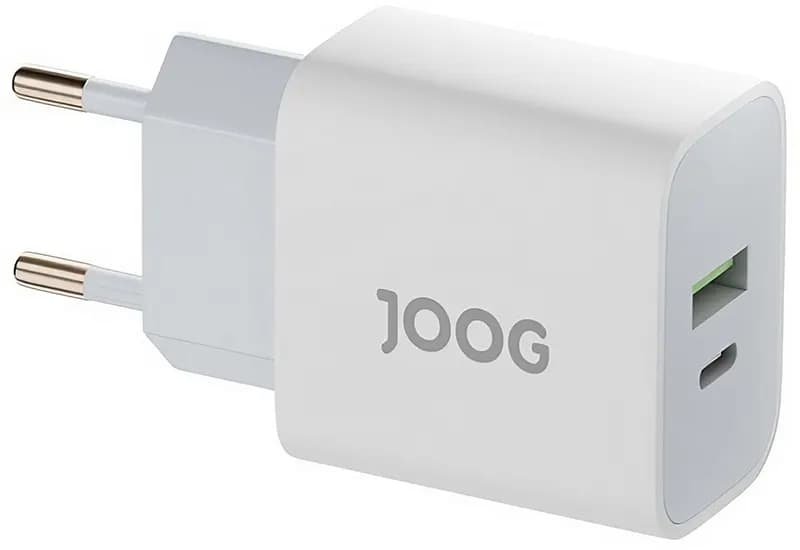 Carregador de Parede Joog PD30W-JG 30W USB-A + USB-C Anatel