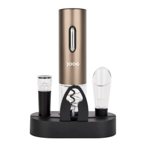 Kit Abridor de Vinho Elétrico Joog JG-EW2 - Bege