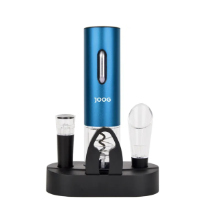Kit Abridor de Vinho Elétrico Joog JG-EW2 - Azul claro
