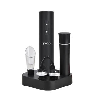 Kit Abridor de Vinho Elétrico Joog JG-EW3 - Preto