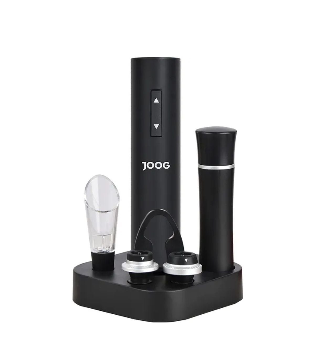 Abridor de Garrafas Elétrico Joog JG-EW3 preto com kit para vinho