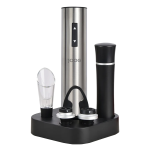 Kit Abridor de Vinho Elétrico Joog JG-EW3 - Prata