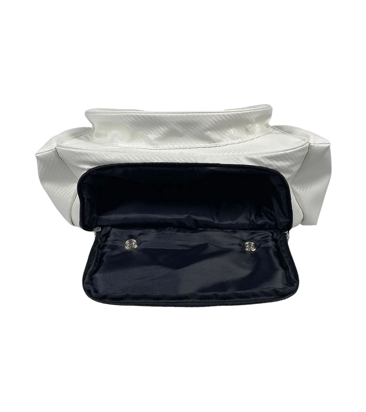 Detalhe do design ergonômico da mochila Joog Dynamic J1 Branca
