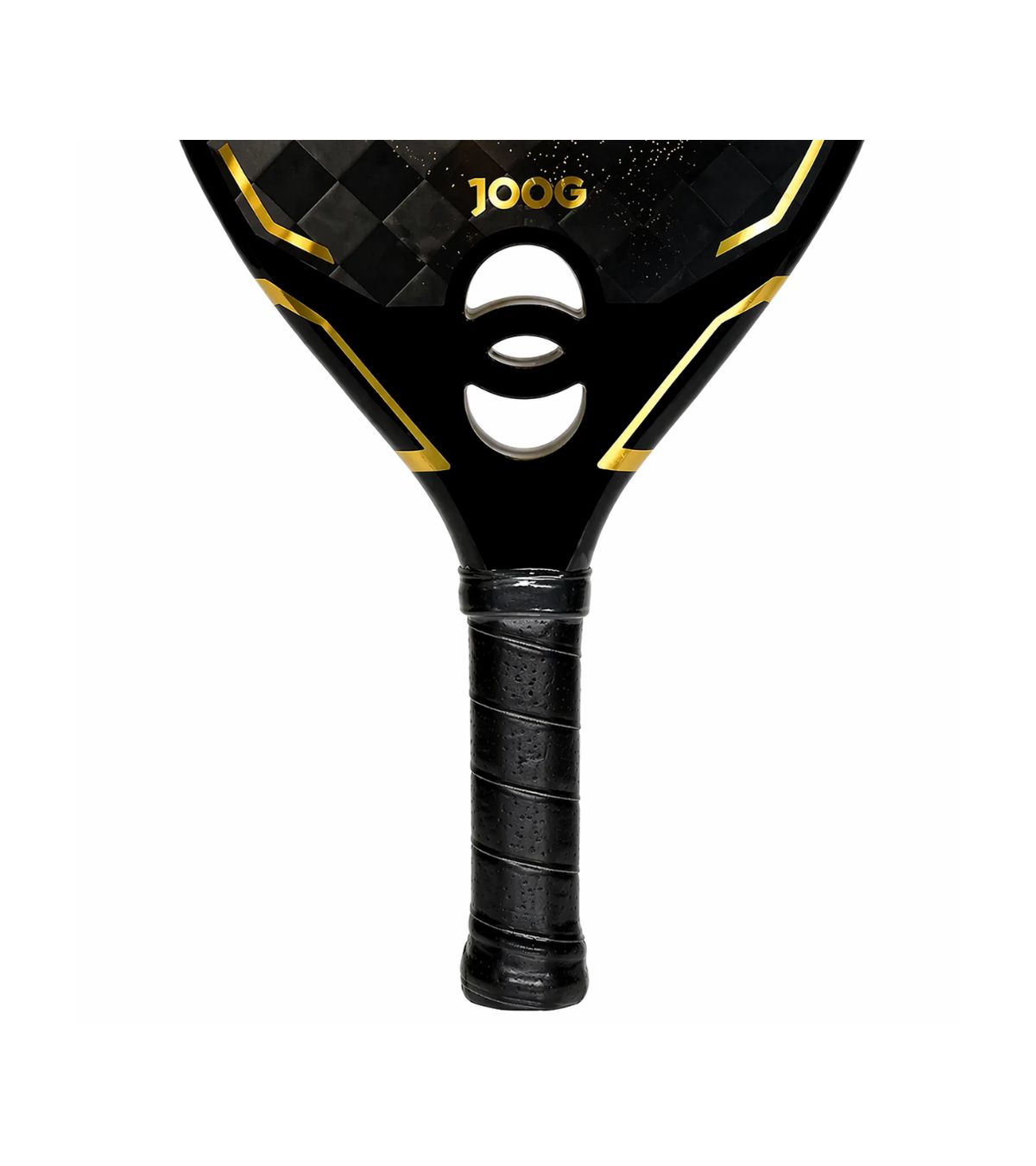 Raquete beach tennis com núcleo EVA Soft absorvendo impacto