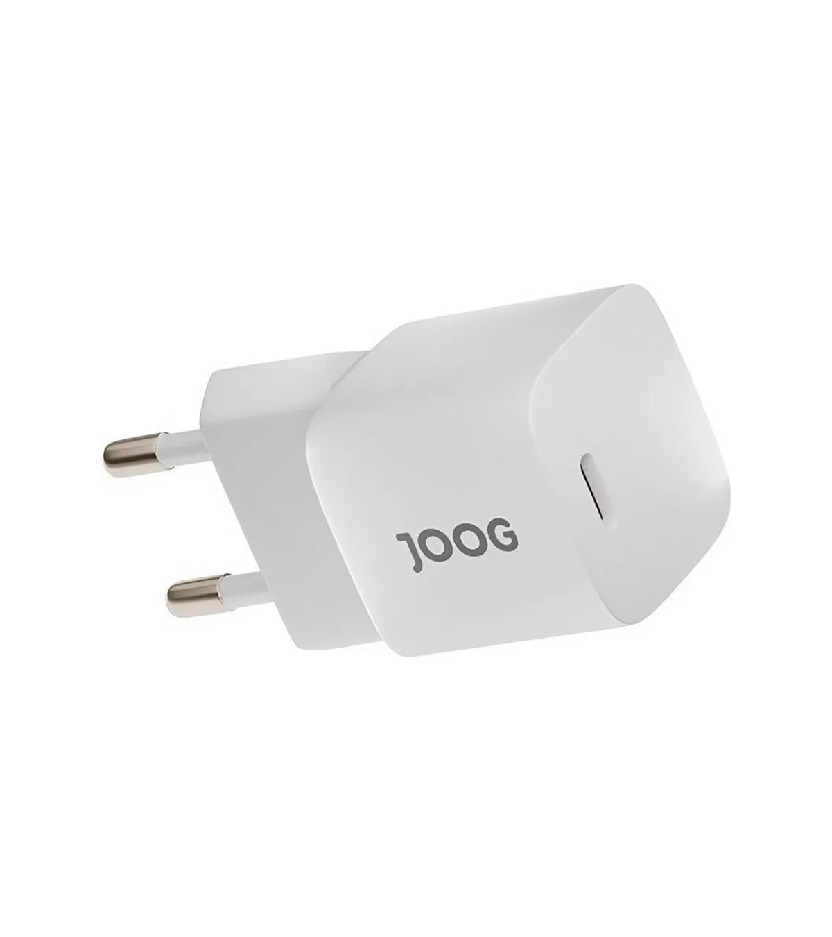 Detalhes do carregador JOOG PD20W USB-C branco