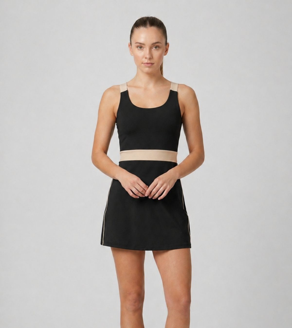 Vestido fitness JOOG Preto com modelagem esportiva