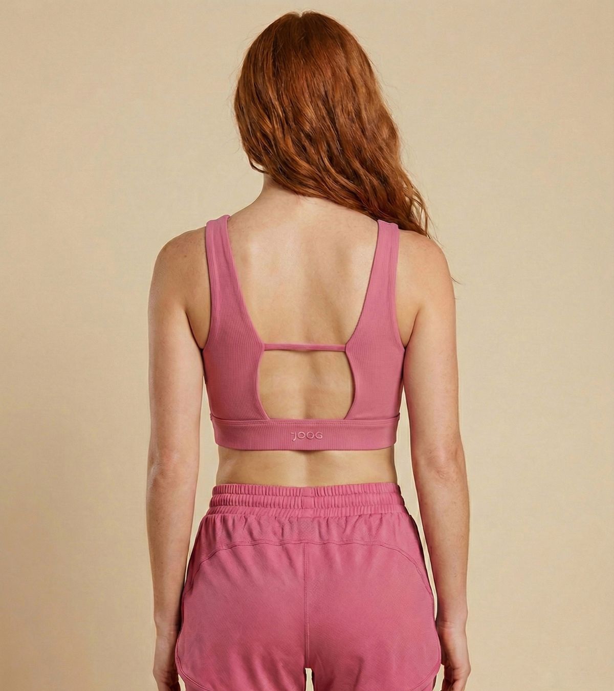 Top JOOG Blush para academia yoga e beach tennis