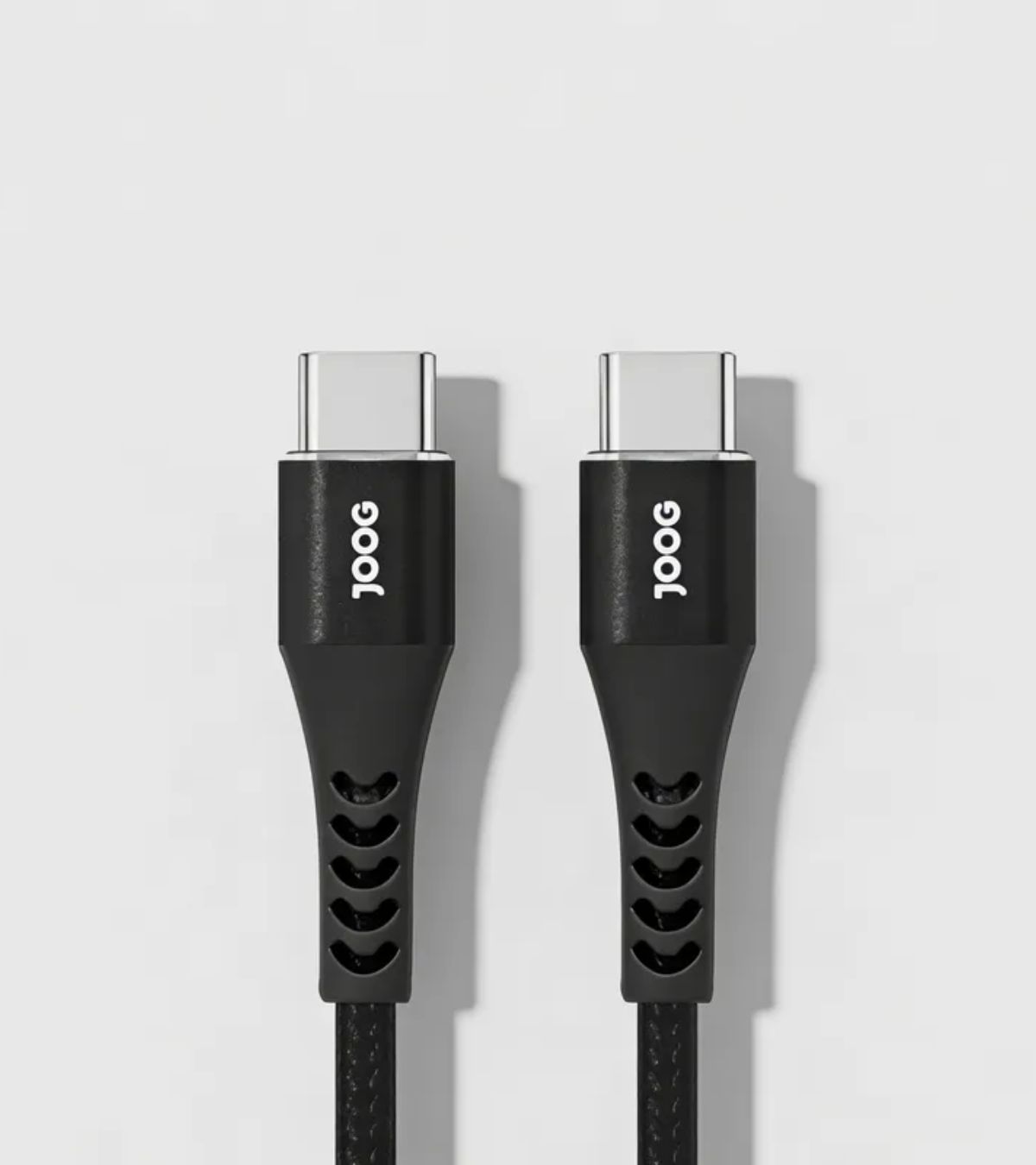Cabo USB-C para USB-C Joog 240W 1,8m TC-JG preto com nylon trançado