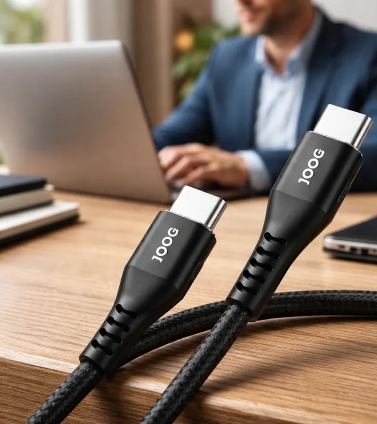Cabo USB-C Joog TC-JG com design magnético antiemaranhado