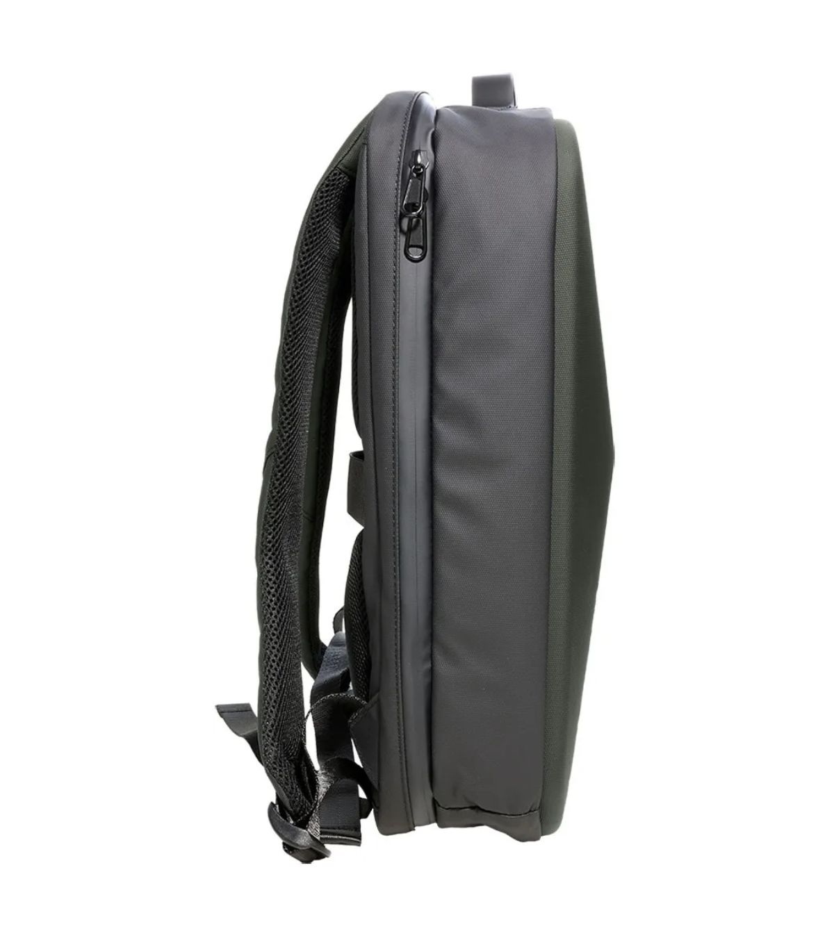 Compartimentos internos da mochila Joog verde 16 polegadas