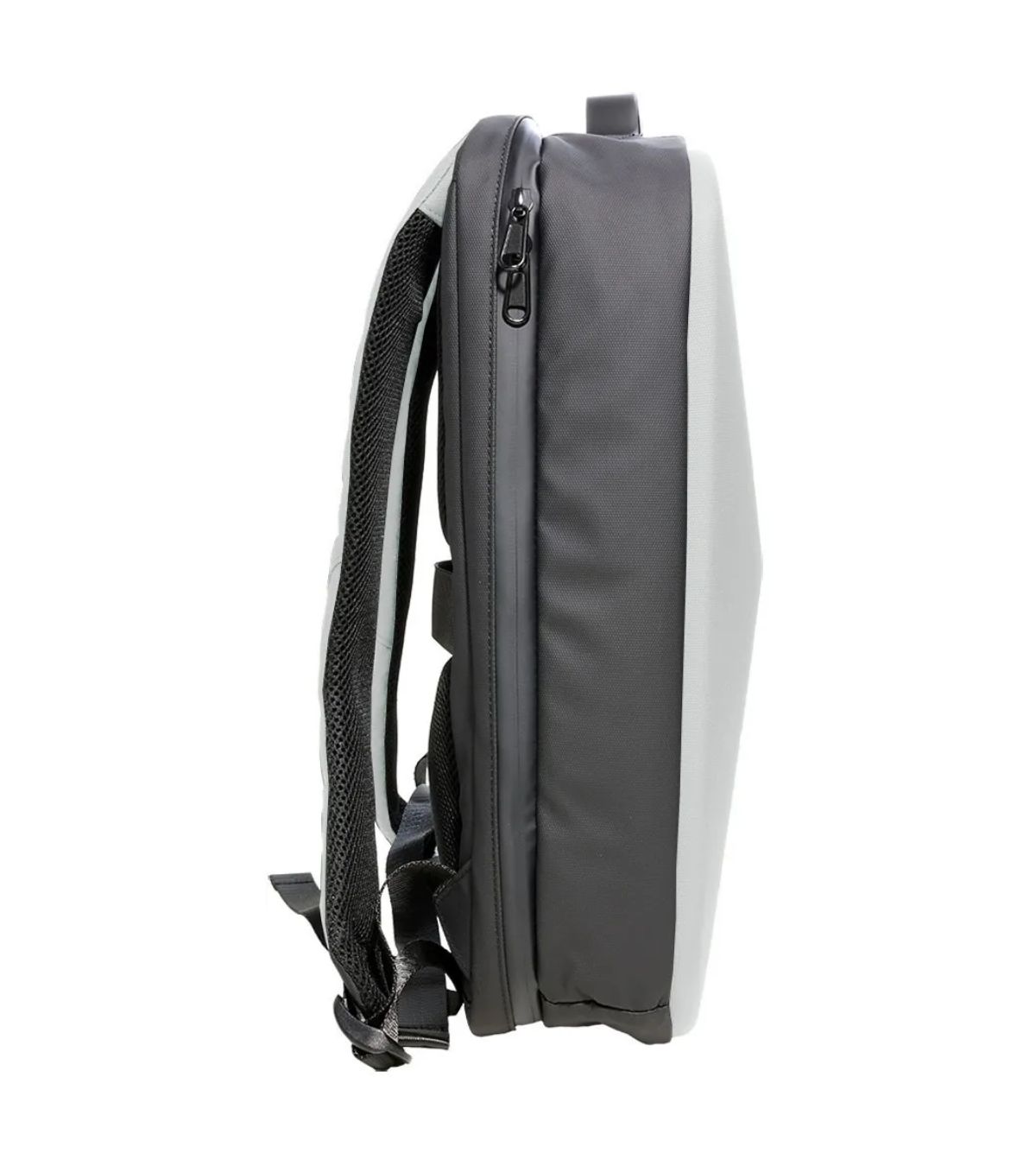 Compartimentos internos da mochila Joog cinza 16 polegadas