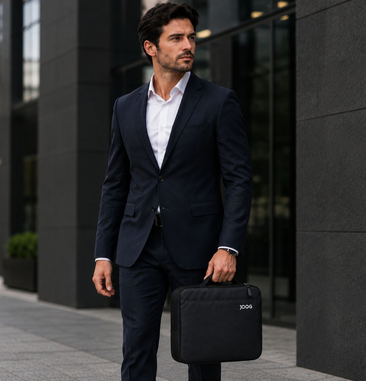 Maleta para notebook Joog preta elegante