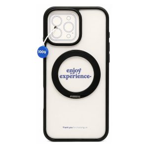 Capa Joog com MagSafe iPhone 16 Pro Max Transparente/Preto