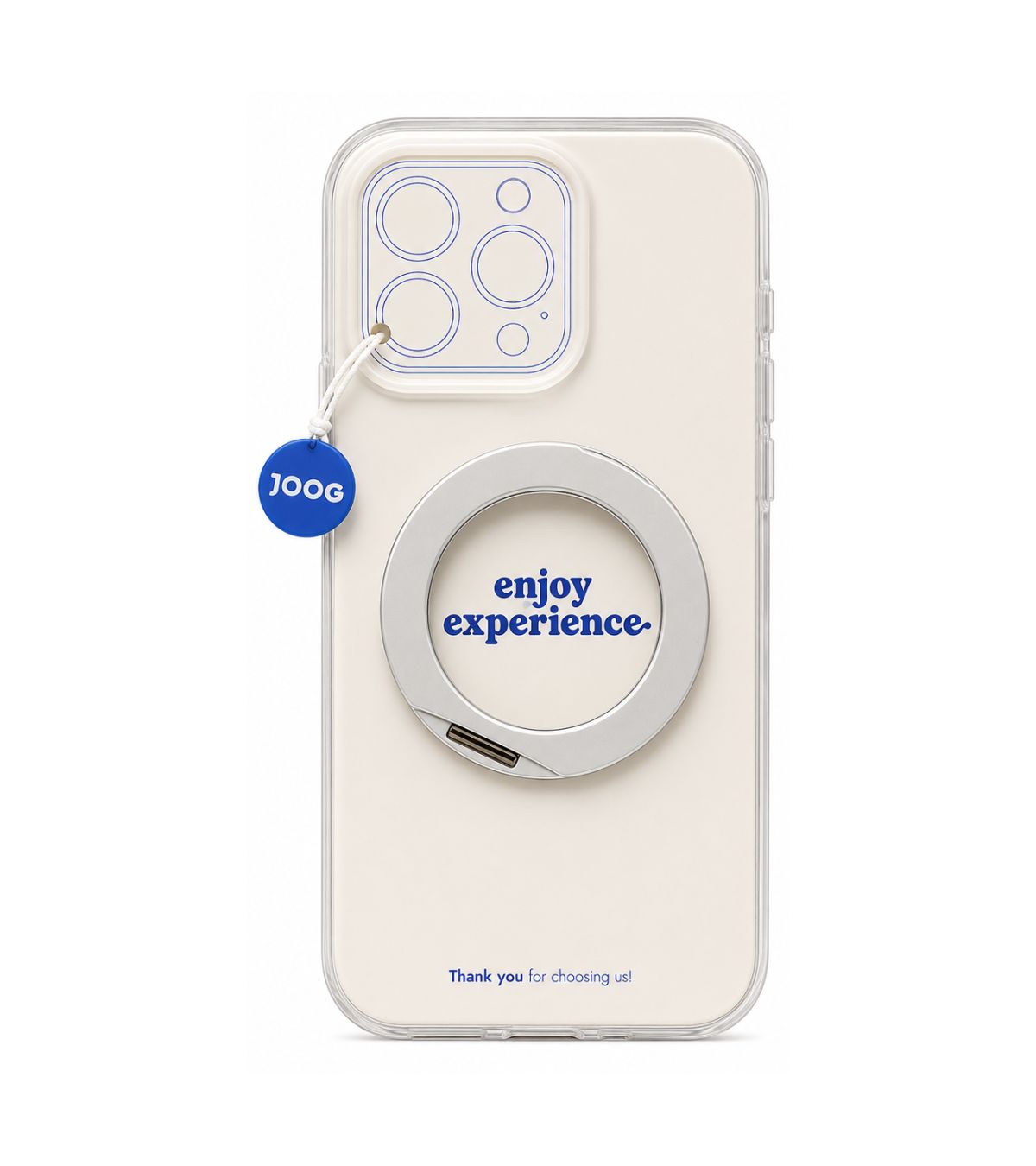Capa Neo Hybrid 360 Stand Joog branca para iPhone 16 Pro Max