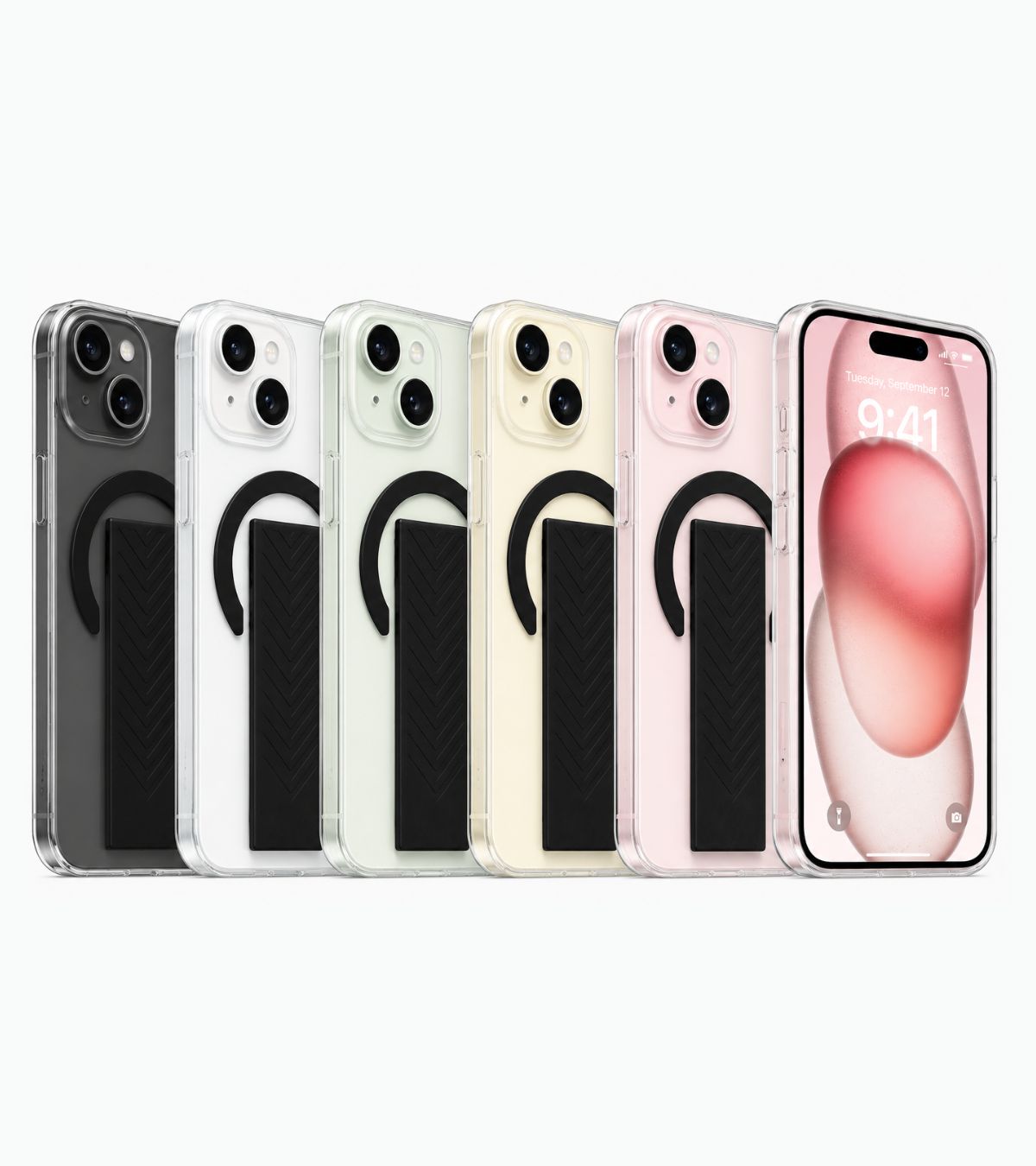 Modelos da Sport Hybrid Silicone Band Joog para iPhone 15