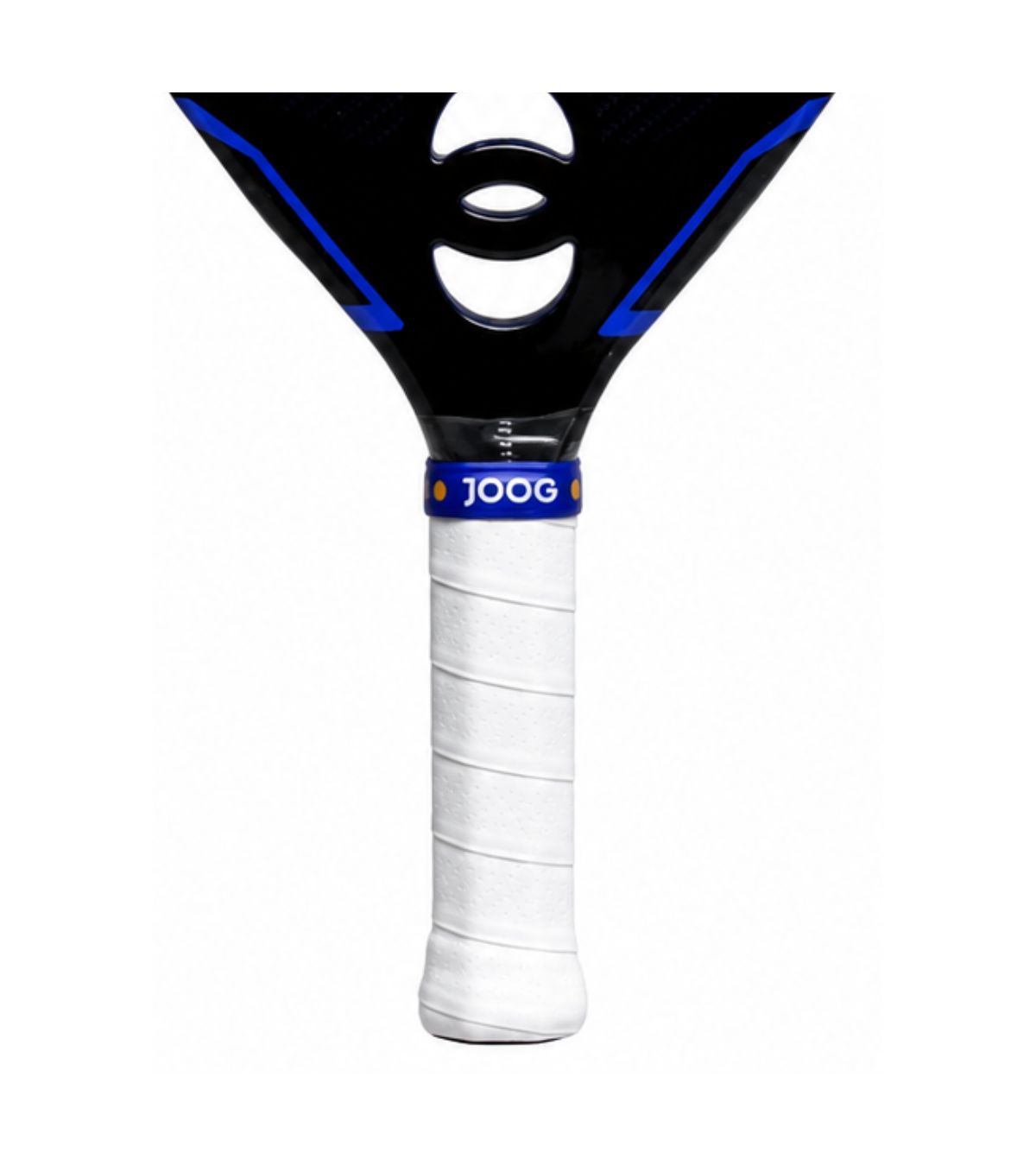 Raquete com Joog Overgrip Pro branco aplicado