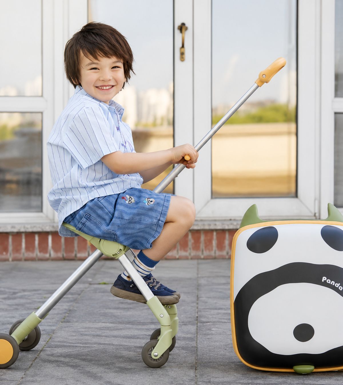 Maleta infantil Joog Panda compacta para bagagem de mão