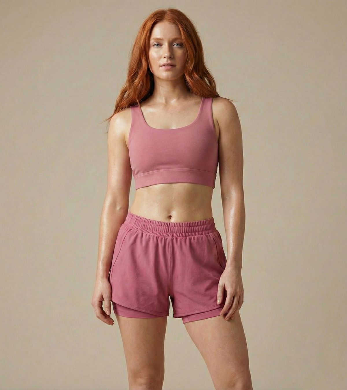 Shorts Hole JOOG Blush detalhe lateral