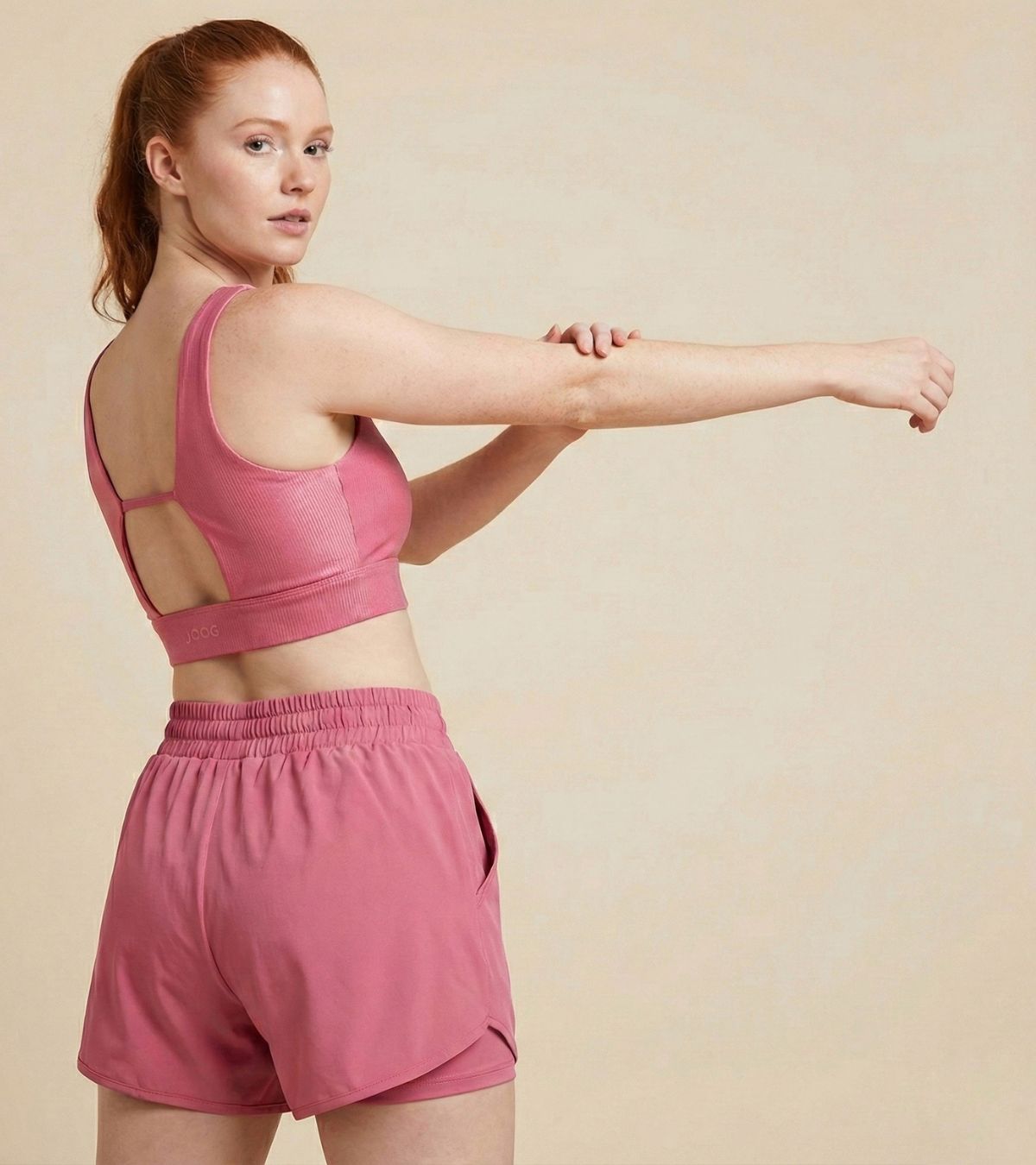 Shorts fitness feminino JOOG Blush