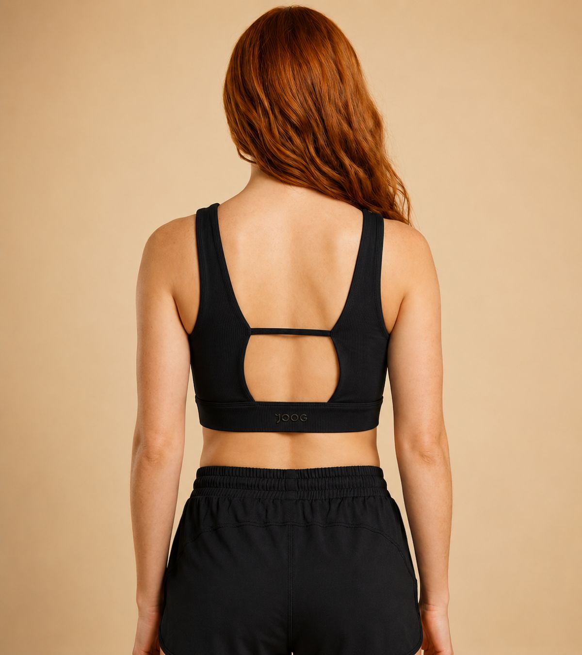 Top JOOG Preto para academia yoga e corrida