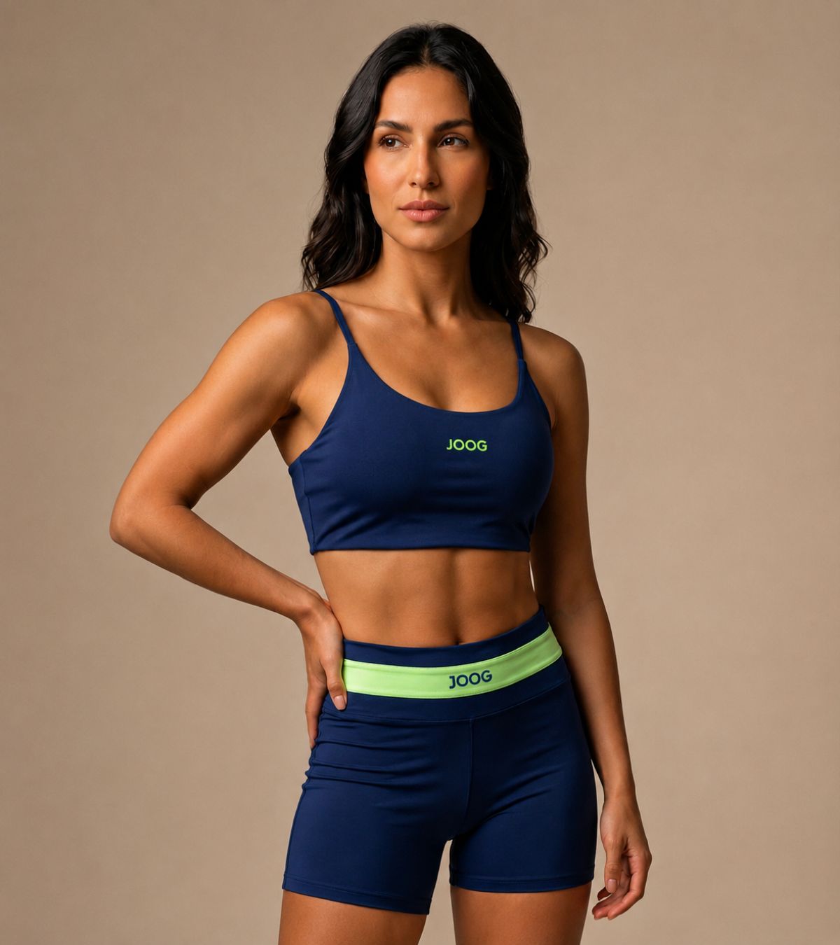 Top JOOG Blackout Marinho detalhe lateral