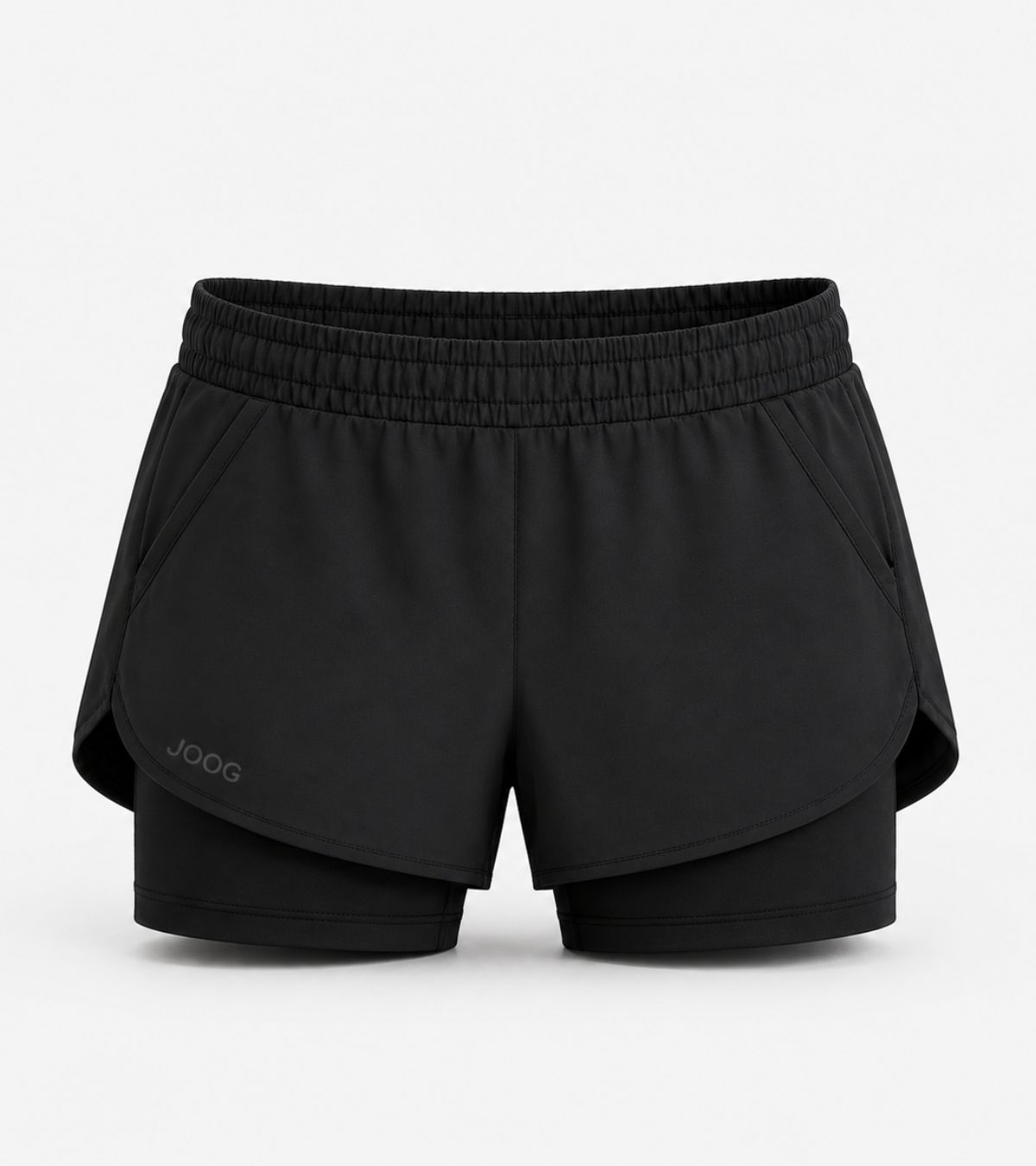 Shorts Hole JOOG Preto Fitness Feminino