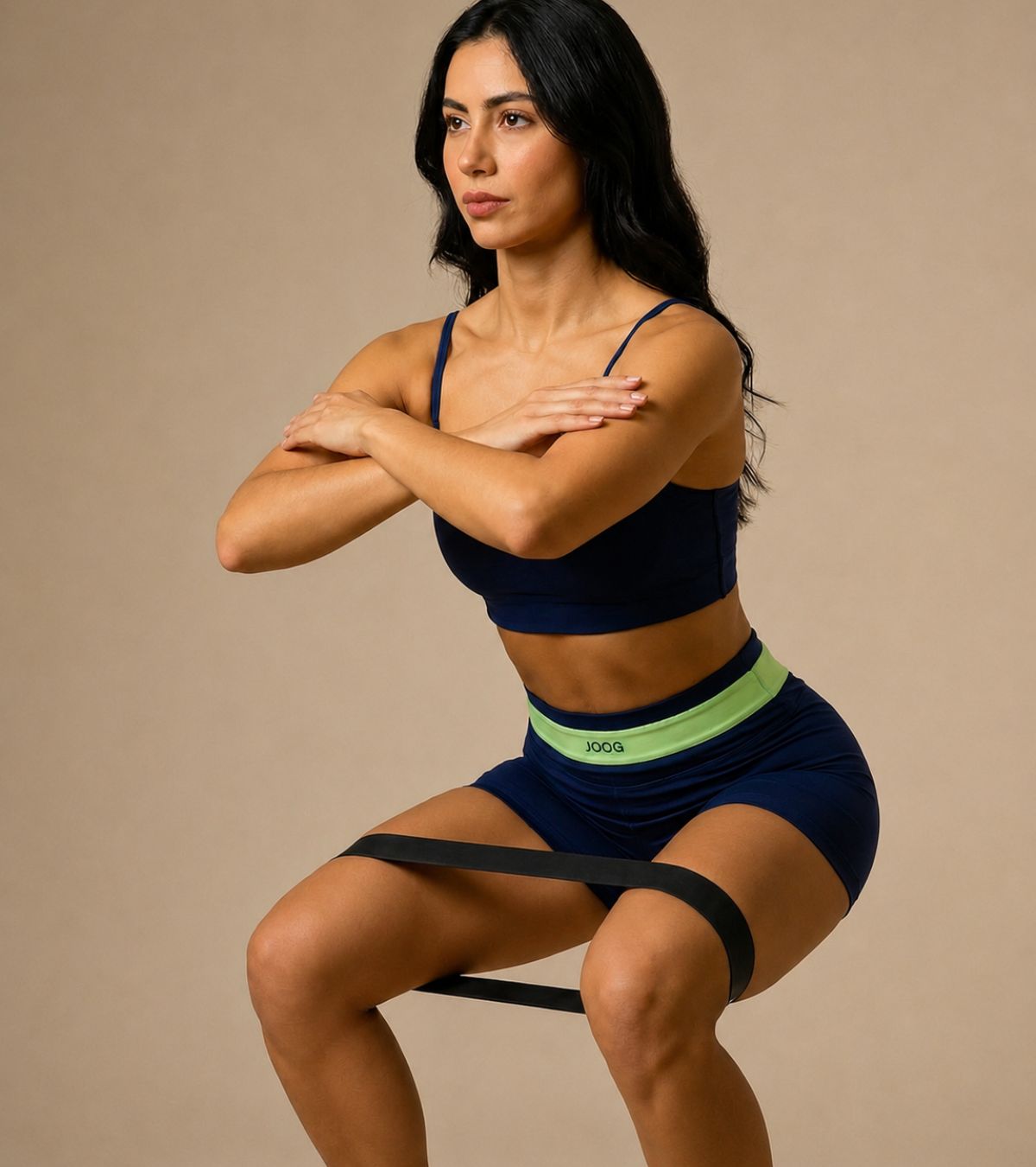 Shorts fitness feminino JOOG Marinho