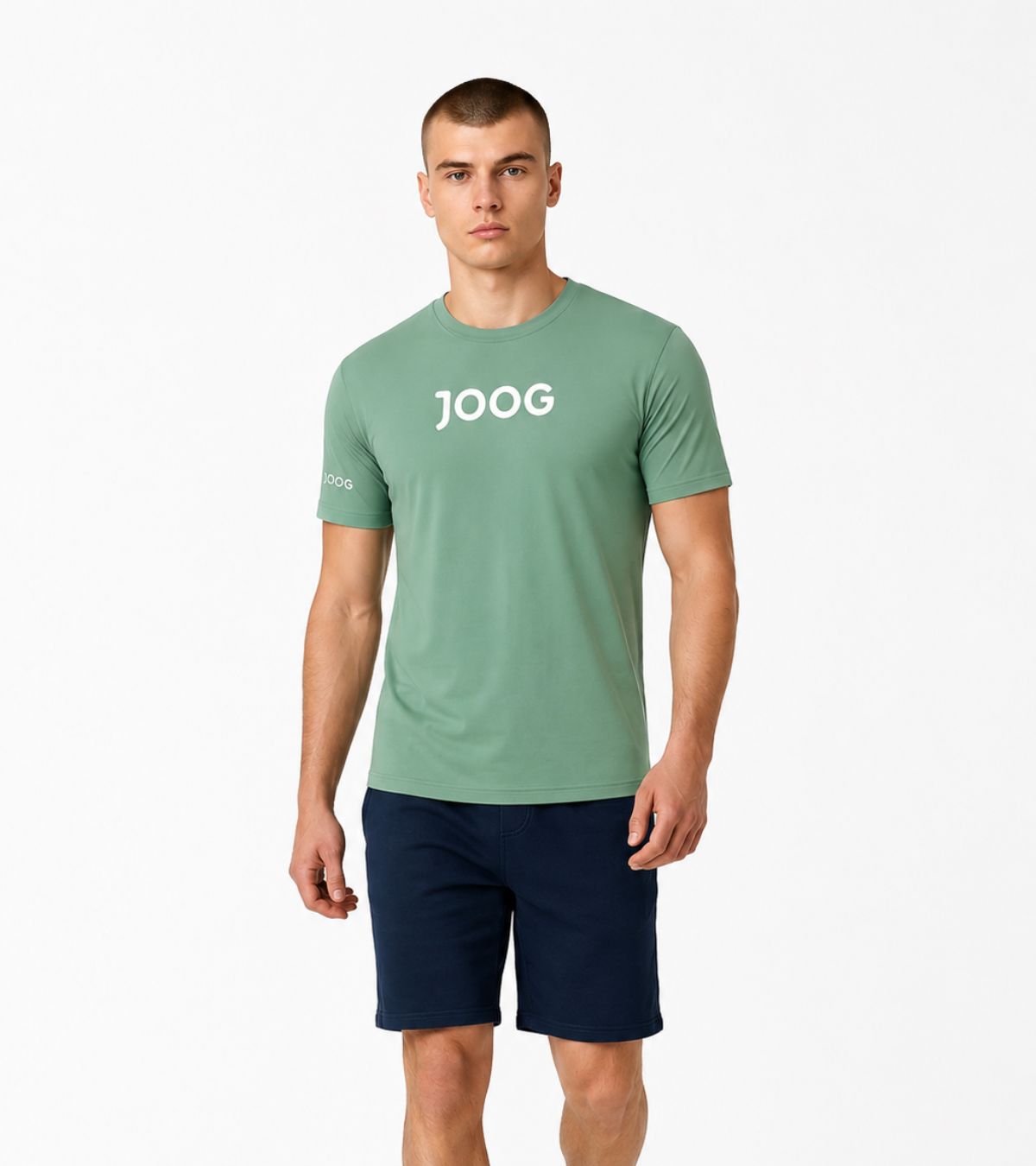 Camiseta fitness JOOG verde performance