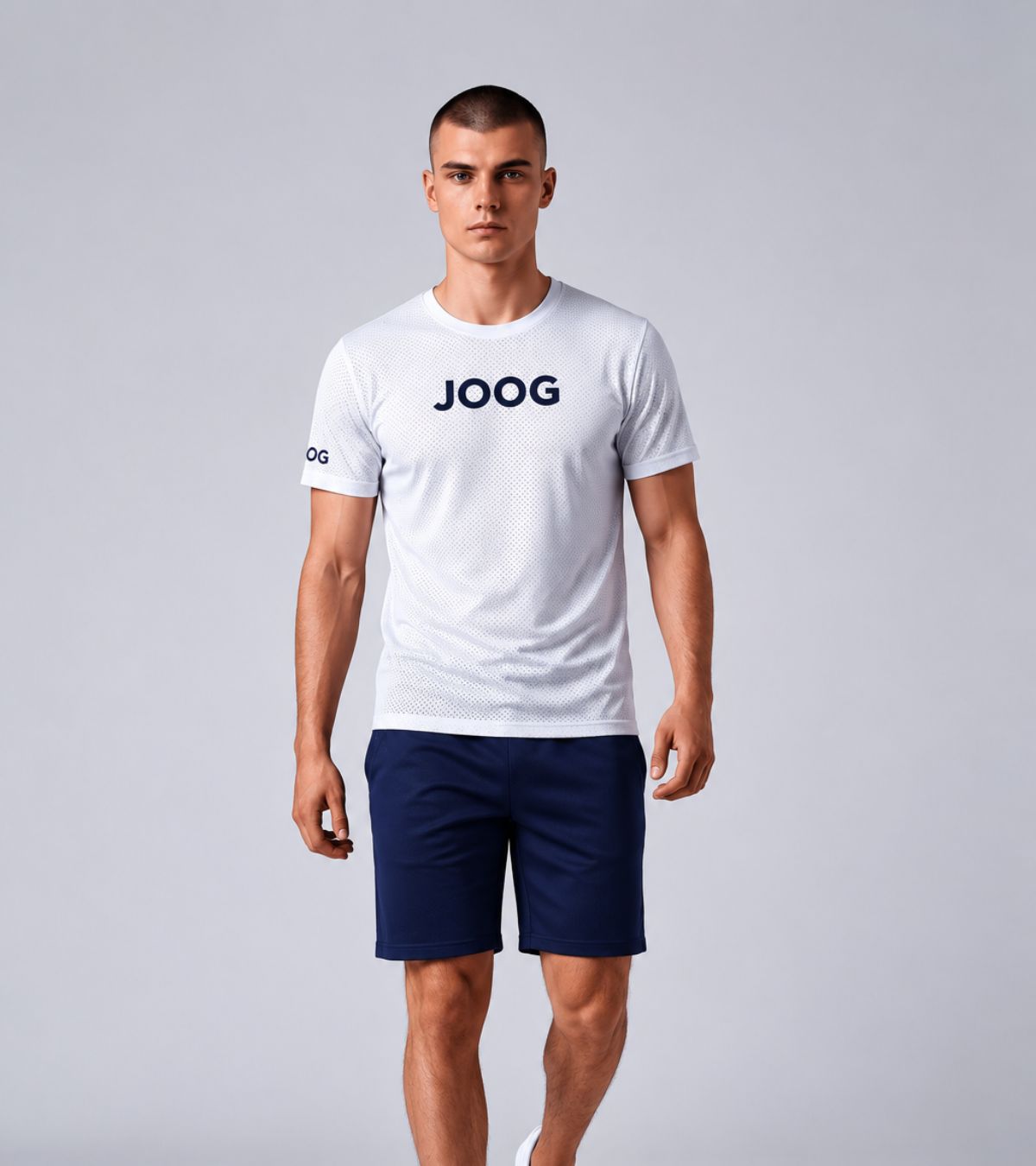 Camiseta fitness JOOG branca performance