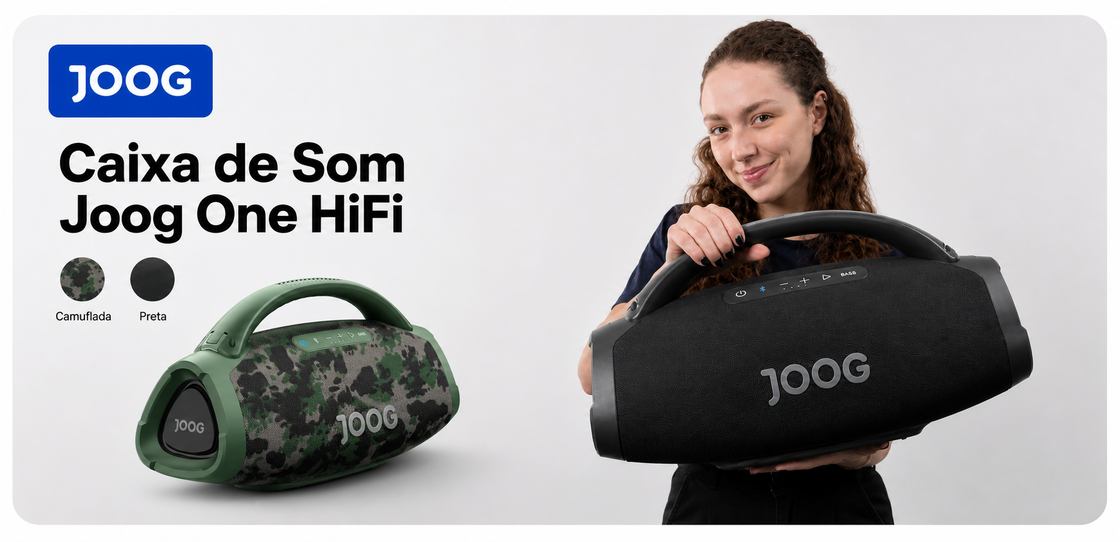 JOOG One HiFi - Caixa de Som Profissional Preta