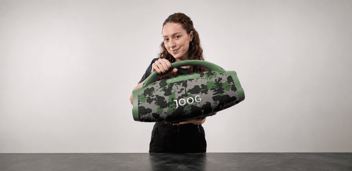 JOOG One HiFi Camuflada em uso