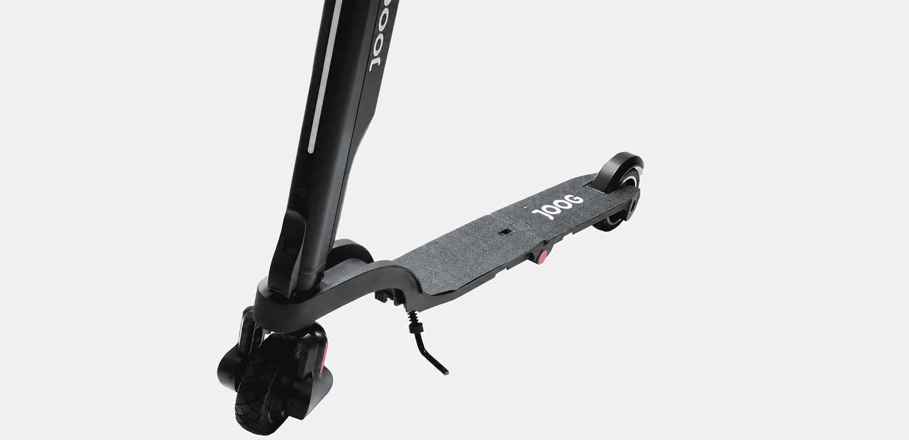Detalhe da base do Patinete Elétrico JOOG G6