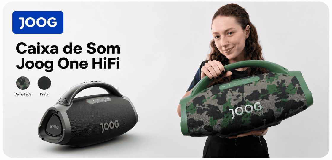 JOOG One HiFi - Caixa de Som Profissional Camuflada