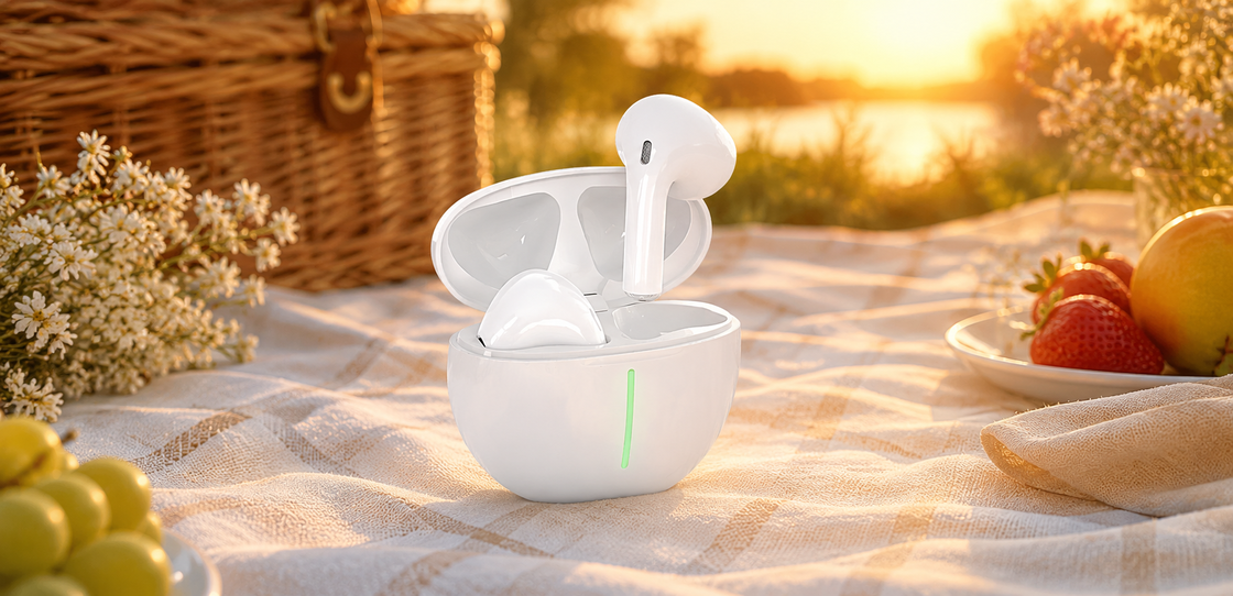 Fones JOOG Air 1 Pro com conexão Bluetooth 5.0